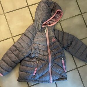 Gerry Weber Gray and Pink Quilted Puffer Jacket